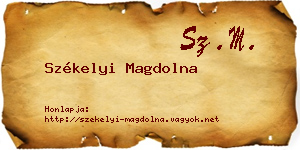 Székelyi Magdolna névjegykártya